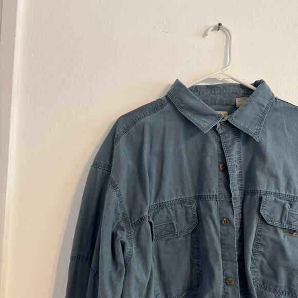 Redhead Brand blue Button down long sleeve Shirt Men's XXL - Picture 3 of 6